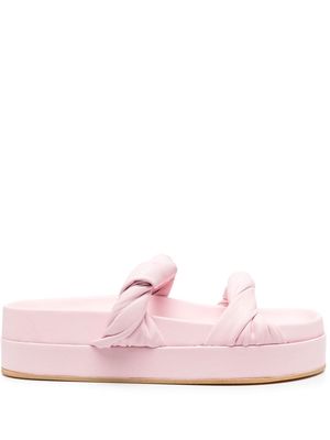 Angelo Figus twisted strap sandals - Pink