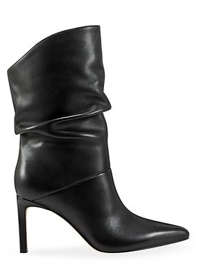 Angi 80MM Leather Ankle Booties