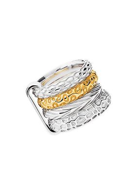 Animales Sterling Silver & 23K Gold Vermeil Churumbela Ring