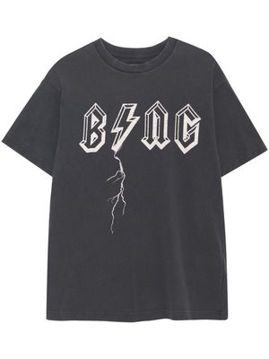 ANINE BING Bing Bolt cotton T-shirt - Black