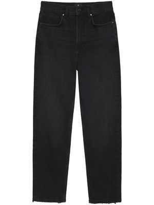 ANINE BING Bry high-rise slim-cut jeans - Black