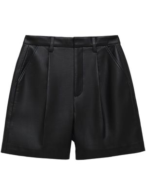 ANINE BING Carmen recycled leather shorts - Black