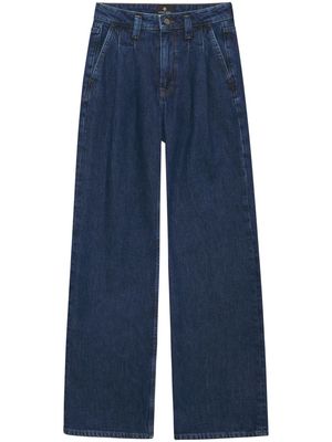 ANINE BING Carrie high-rise wide-leg jeans - Blue
