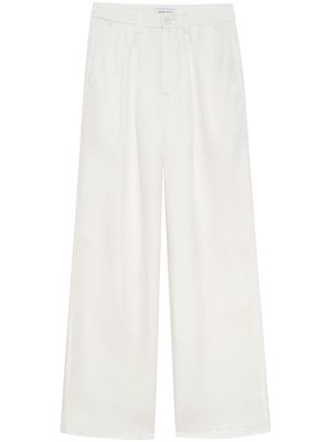 ANINE BING Carrie wide-leg trousers - White