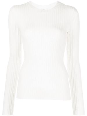 ANINE BING Cecily ribbed knit top - Black