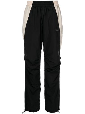 ANINE BING Emerson contrasting-panel trousers - Black