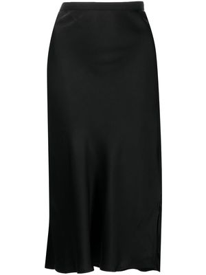 ANINE BING Erin silk midi-skirt - Black