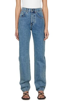 ANINE BING Frances Nonstretch Straight Leg Jeans in Blue