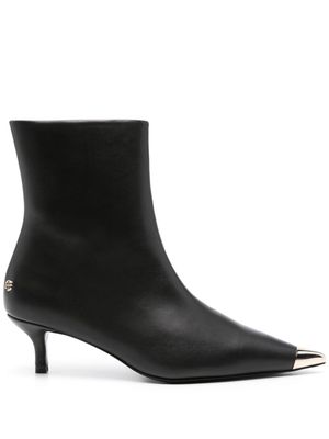 ANINE BING Gia 75mm leather boots - Black