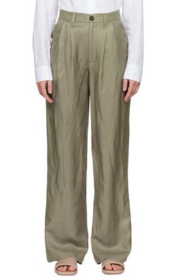 ANINE BING Green Carrie Trousers