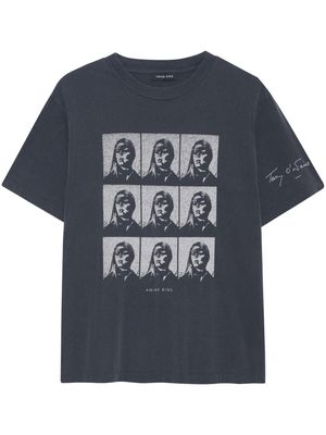 ANINE BING Hudson Brigitte Bardot graphic-print T-shirt - Black