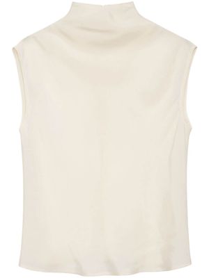 ANINE BING Ianna high-neck blouse - White