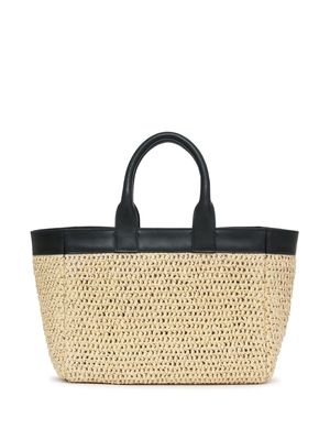 ANINE BING interwoven mini tote bag - Neutrals