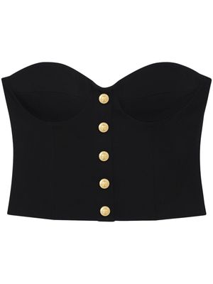 ANINE BING Jennifer corset-style top - Black