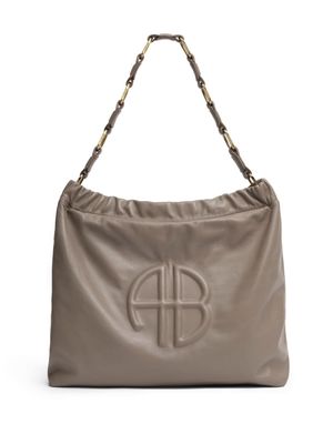 ANINE BING Kate leather tote bag - Grey