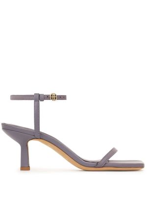 ANINE BING leather open-toe sandals - Grey