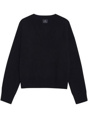 ANINE BING Lee V-neck cashmere jumper - Black