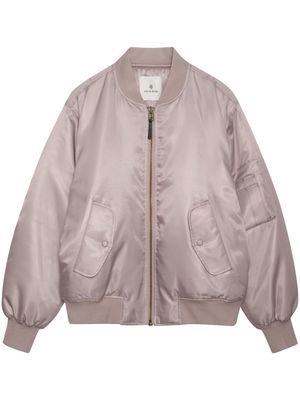 ANINE BING Leon zipped bomber jacket - Pink