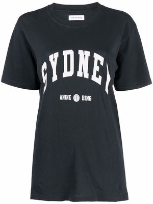 ANINE BING Lili Sydney cotton T-shirt - Black