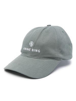 ANINE BING logo-embroidered baseball cap - Green