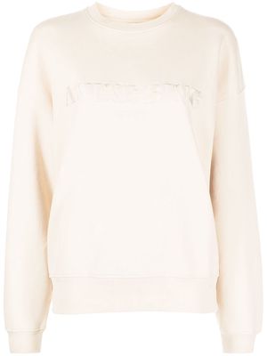 ANINE BING logo-embroidered sweatshirt - White