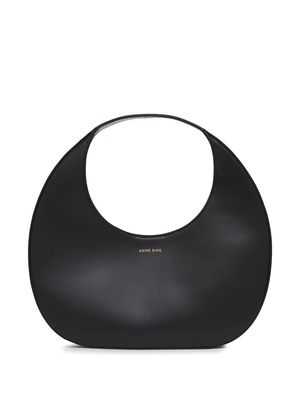 ANINE BING Luna leather shoulder bag - Black