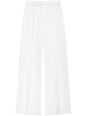 ANINE BING Lyra pressed-crease tailored trousers - White