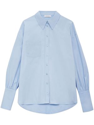 ANINE BING Maxine balloon-sleeved shirt - Blue