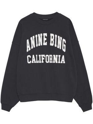 ANINE BING Miles organic-cotton sweatshirt - Black