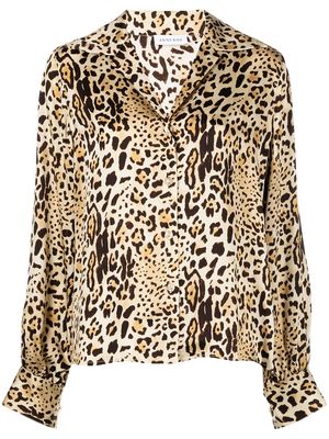 ANINE BING Mylah leopard-print shirt - Brown