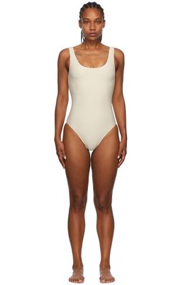 ANINE BING Off-White Jace One-Piece Swimsuit