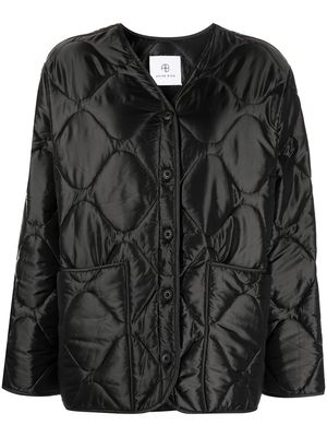 ANINE BING padded bomber jacket - Black