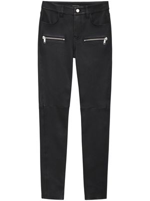 ANINE BING Remy leather skinny trousers - Black