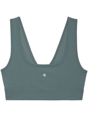 ANINE BING Renae performance compression top - Green