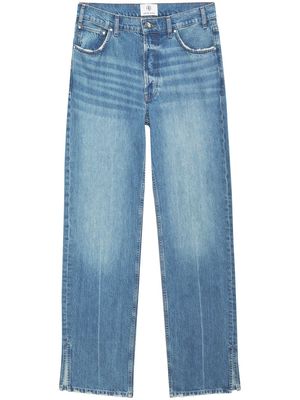 ANINE BING Roy mid-rise straight jeans - Blue