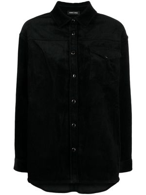 ANINE BING Sloan corduroy shirt - Black