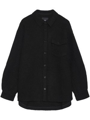 ANINE BING Sloan woven shirt jacket - Black
