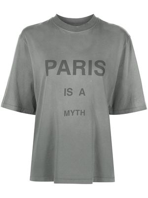 ANINE BING slogan-print short-sleeve T-shirt - Black