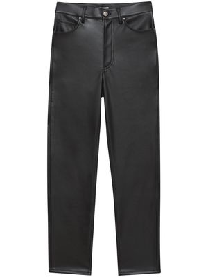 ANINE BING Sonya faux leather trousers - Black