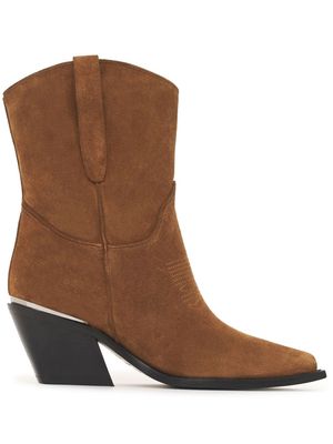 ANINE BING Tania 70mm suede boots - Brown