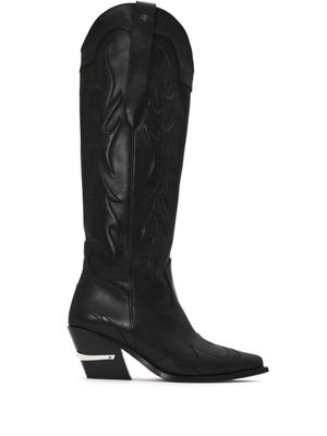 ANINE BING Tania Western boots - Black