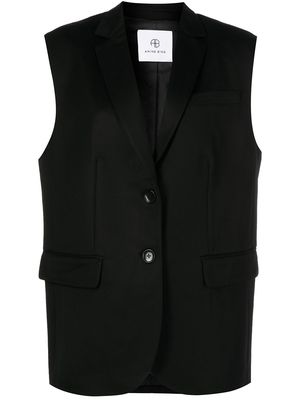ANINE BING Tay wool vest - Black