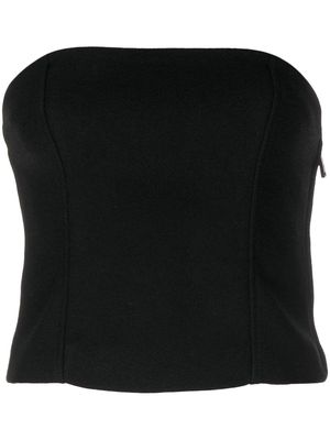 ANINE BING Thea strapless corset top - Black