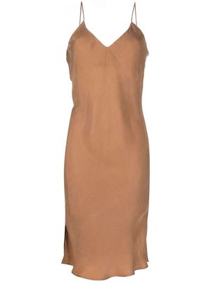 ANINE BING V-neck slip dress - Brown