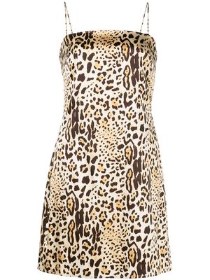ANINE BING Valentine cheetah-print dress - Brown