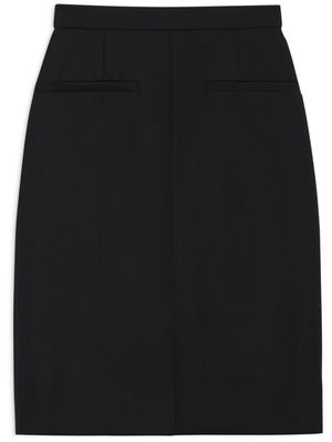 ANINE BING Vena front-slit skirt - Black