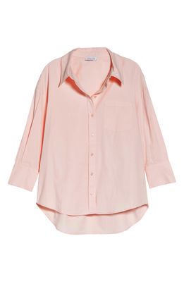 ANINE BING Women's Mika Cotton Button-Up Shirt in Blush