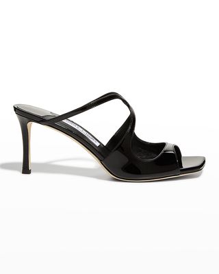 Anise Patent Leather Slide Sandals