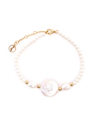 Anissa Kermiche Caviar Pebble freshwater pearl bracelet - White