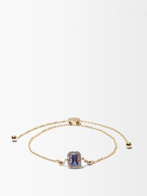 Anissa Kermiche - December Diamond, Tanzanite & 14kt Gold Bracelet - Womens - Purple